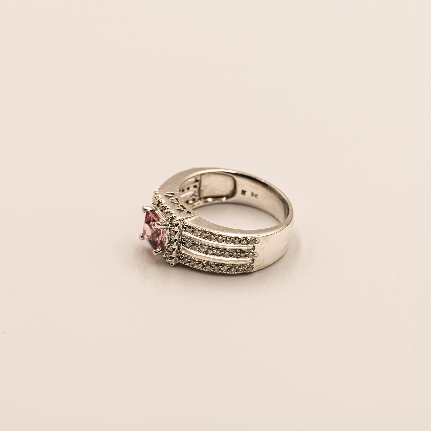 Valeria | Vintage Roze Toermalijn & Diamant